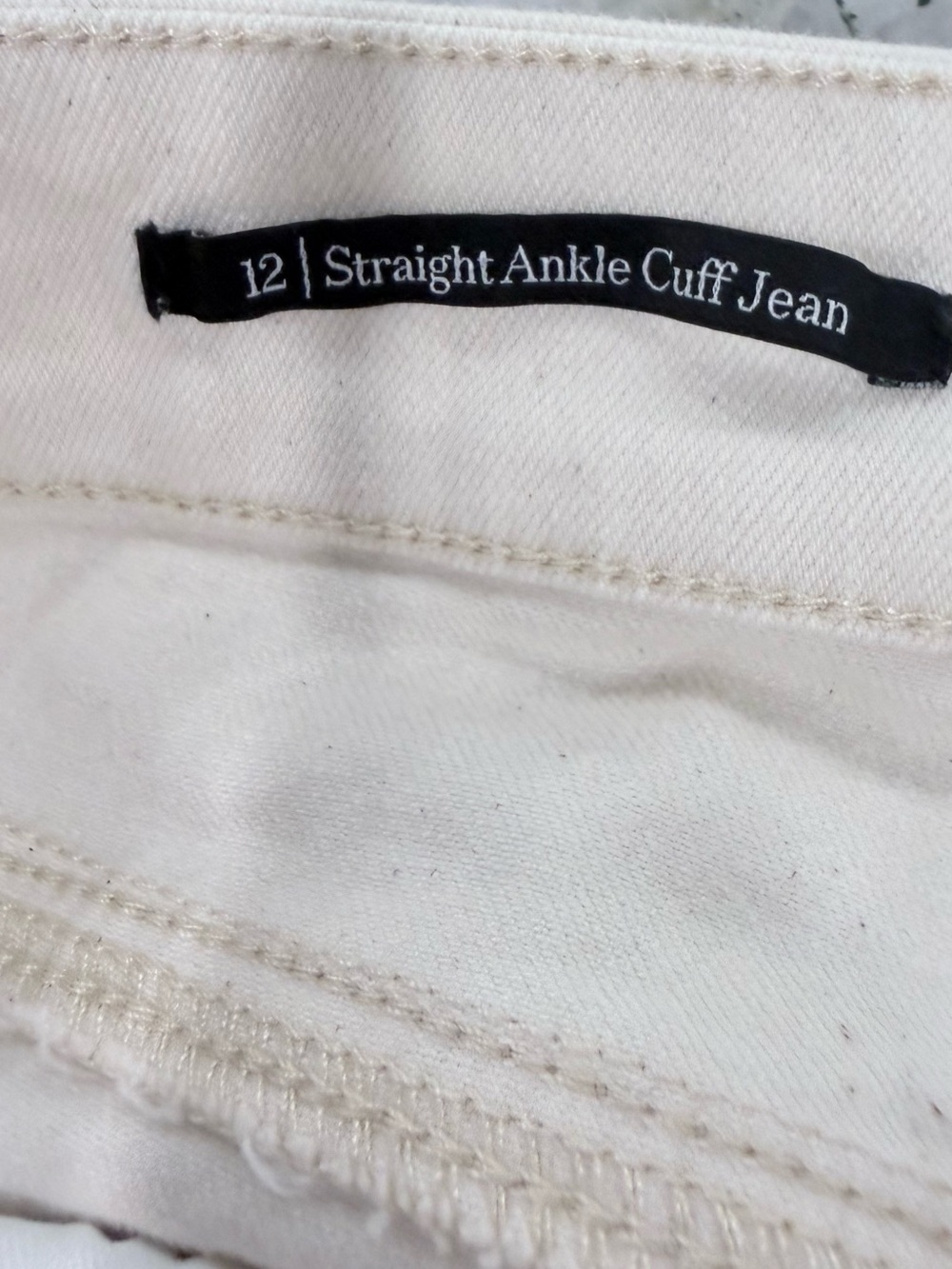 Talbots Cuffed Cream Jeans - Picture 10 of 13